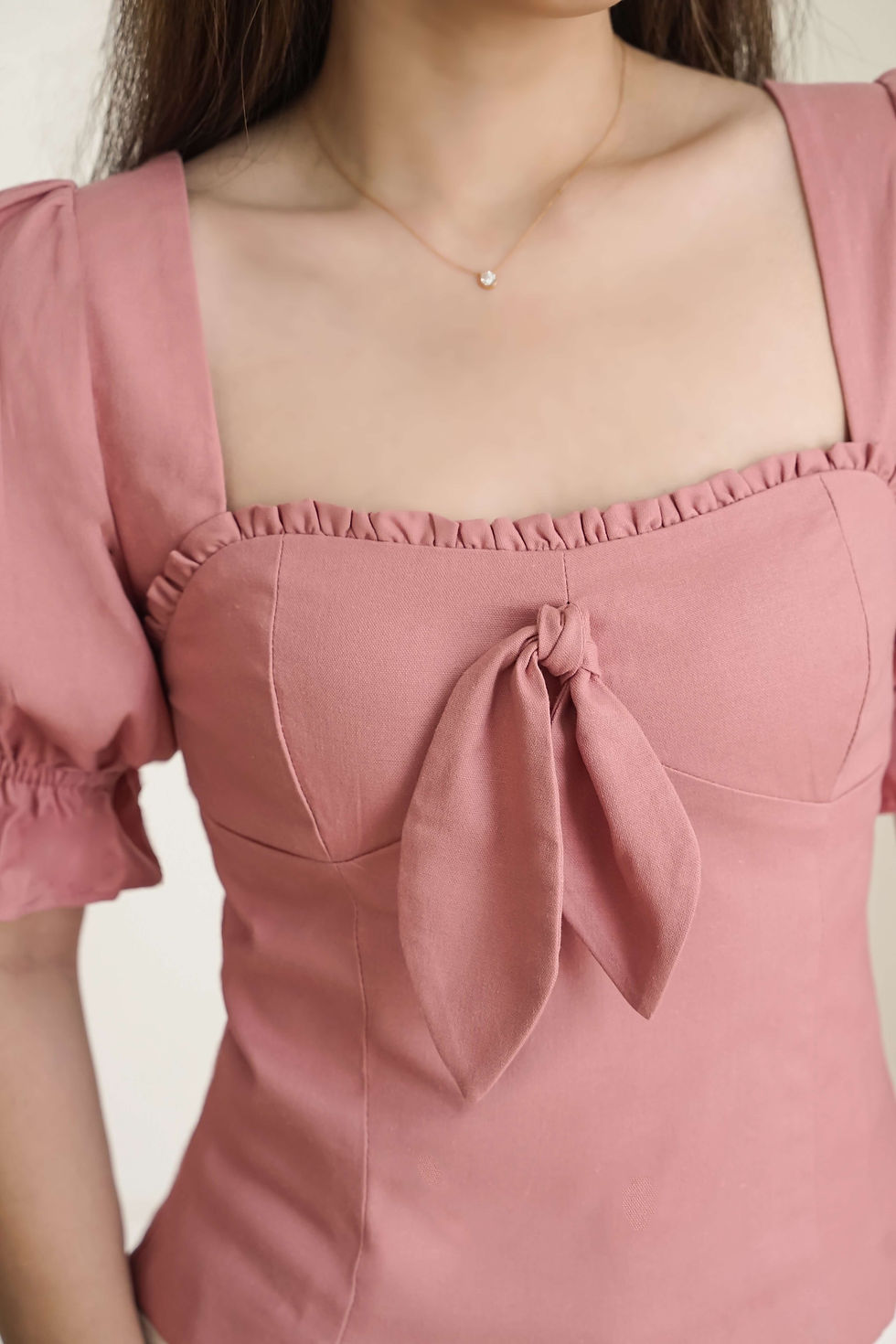 Thumbnail: Ilsa Knot Top - Blush