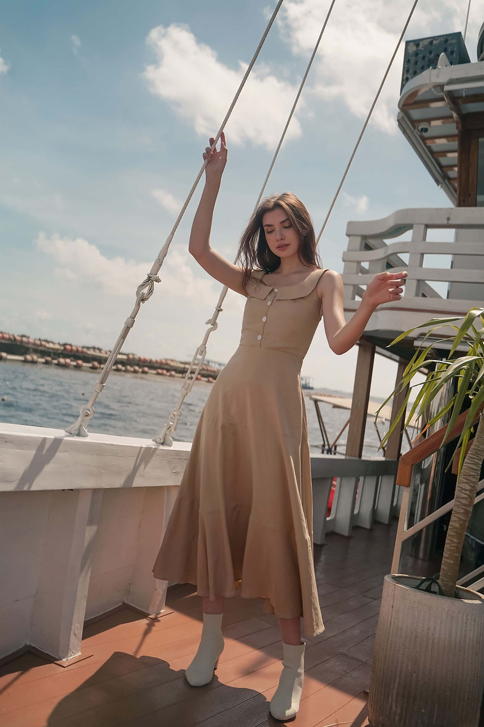 Thumbnail: Maddy Dress - Tan