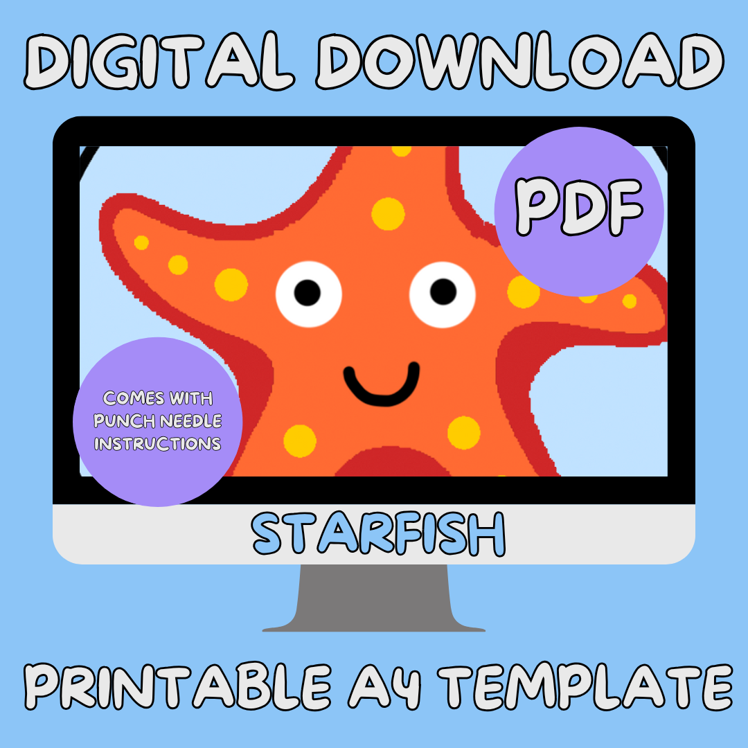 PDF Pattern - Starfish (A4)