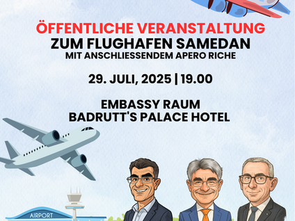 SAFE THE DATE "FLUGHAFEN SAMEDAN"