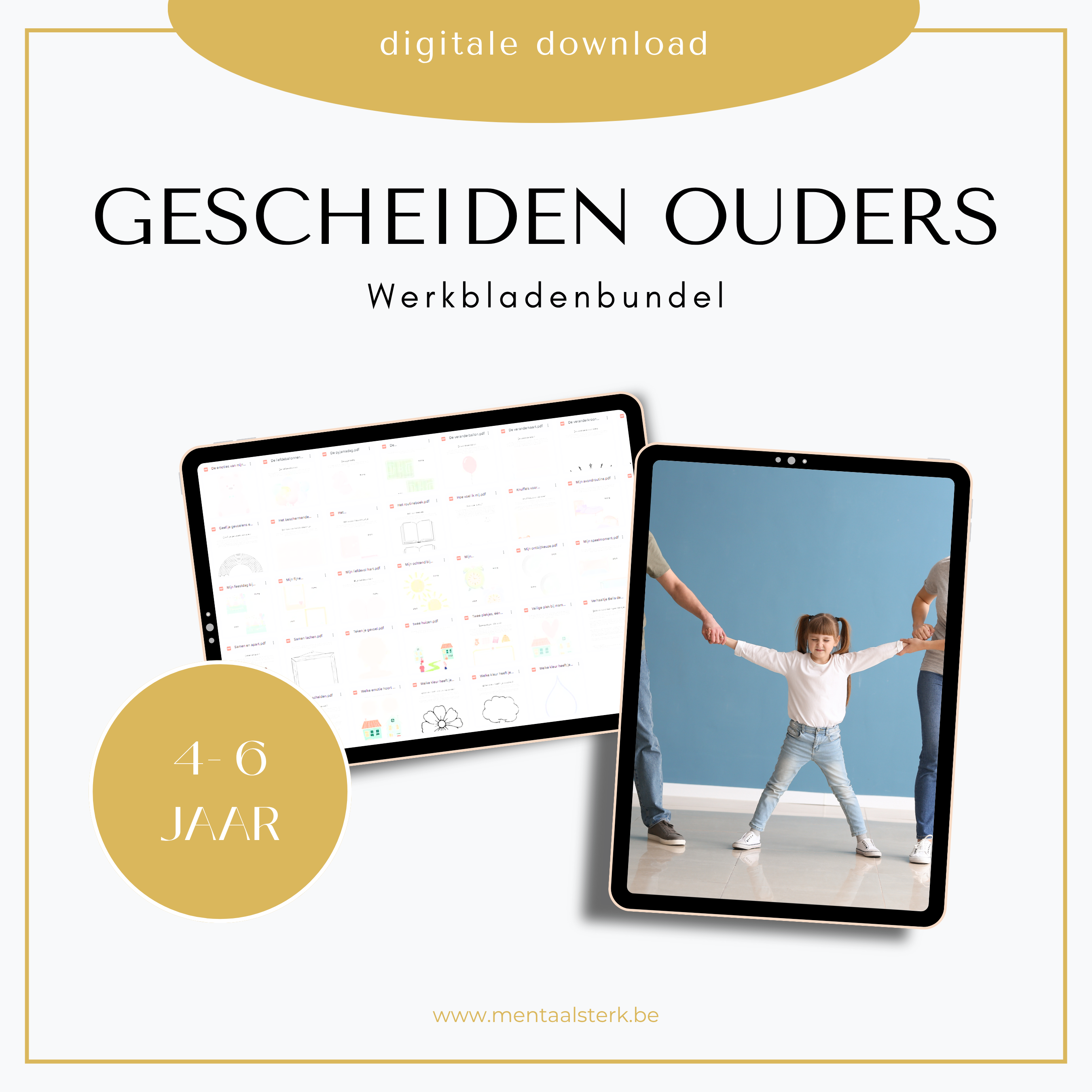 Ondersteuning bij scheiding 4-6 jaar