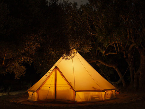 A Wide, Canvas Tent