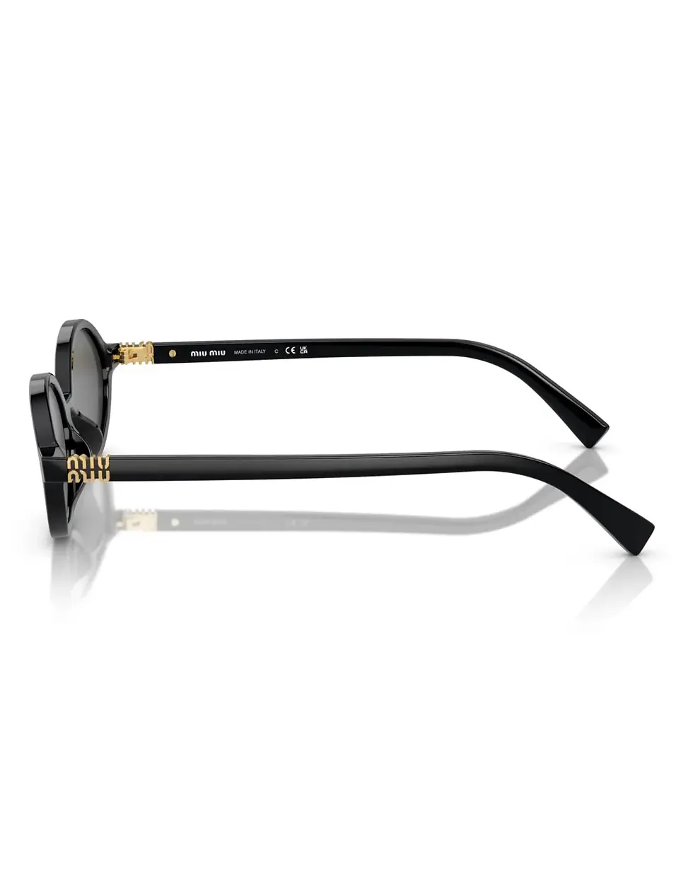 Miniatura: Miu Miu MU 04ZS 1AB-5S0  Black Gold