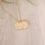 Thumbnail: Simple Initial Circle Necklace - Gold