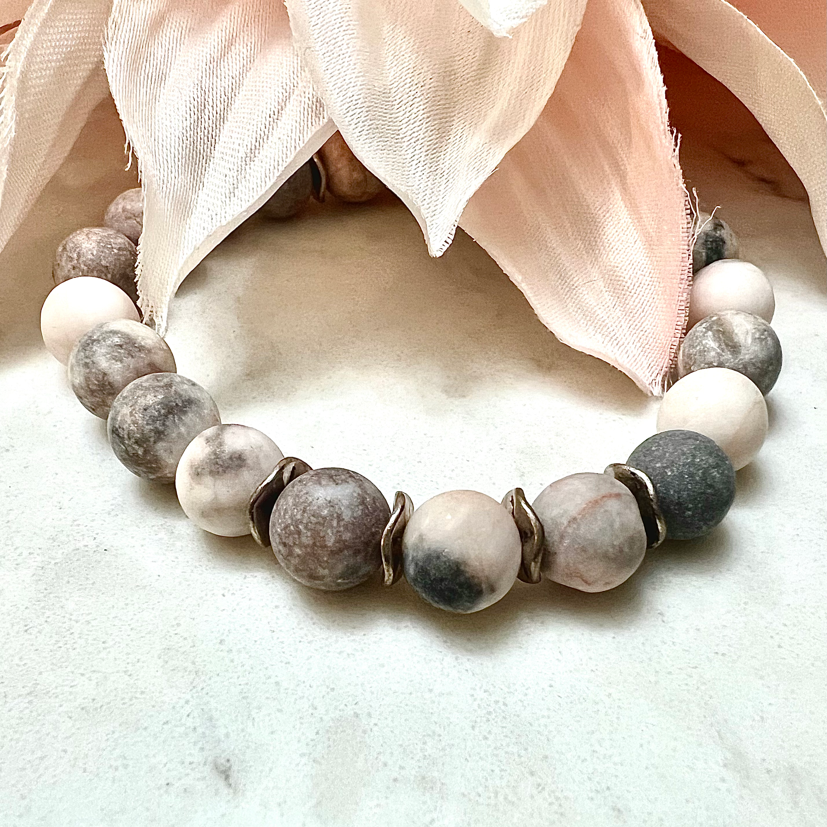 Pink Zebra Jasper (8mm)