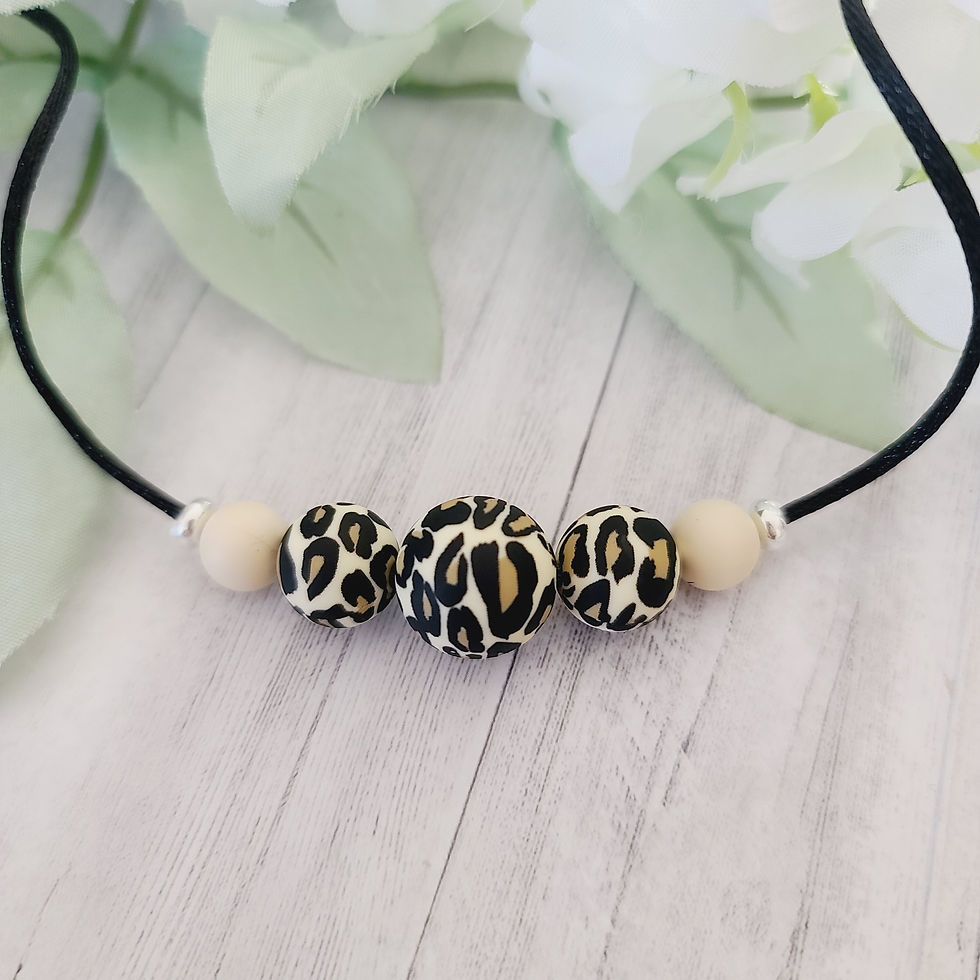 Leopard Print/Wheat Facemask Lanyard