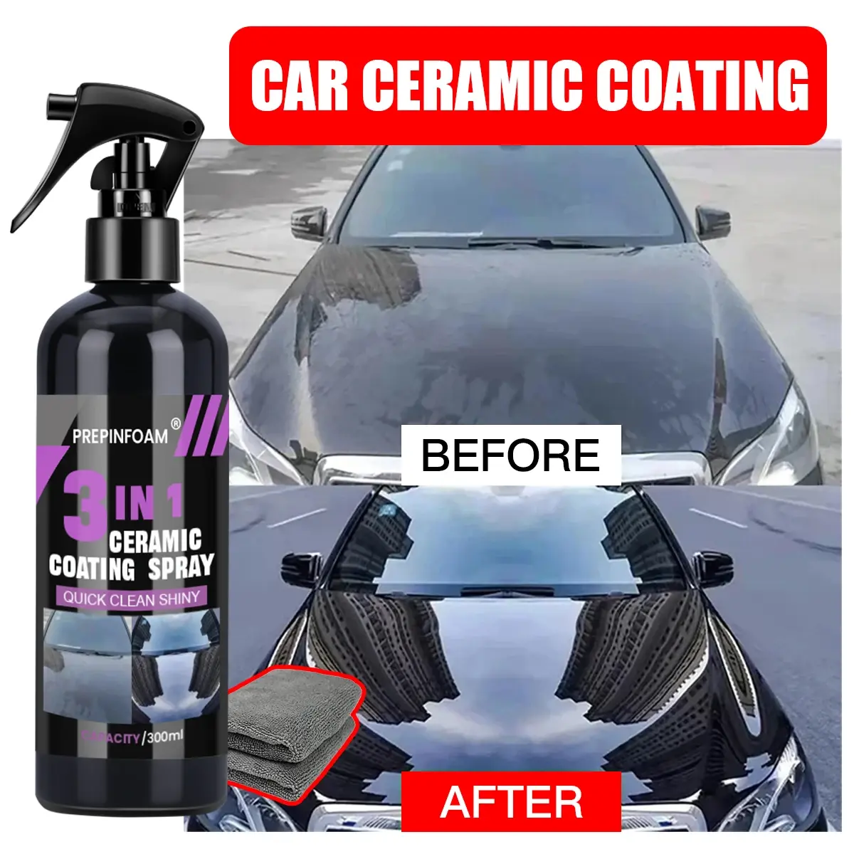 Ultimate Ceramic Coating Spray Coatin Nano Crystal Hydrophobic Layer Polishing