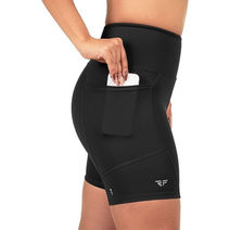 Shorts de Corrida com Bolsos e Compressão
