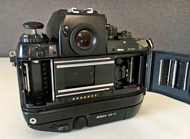 Thumbnail: Nikon F4s slr camera body with lens