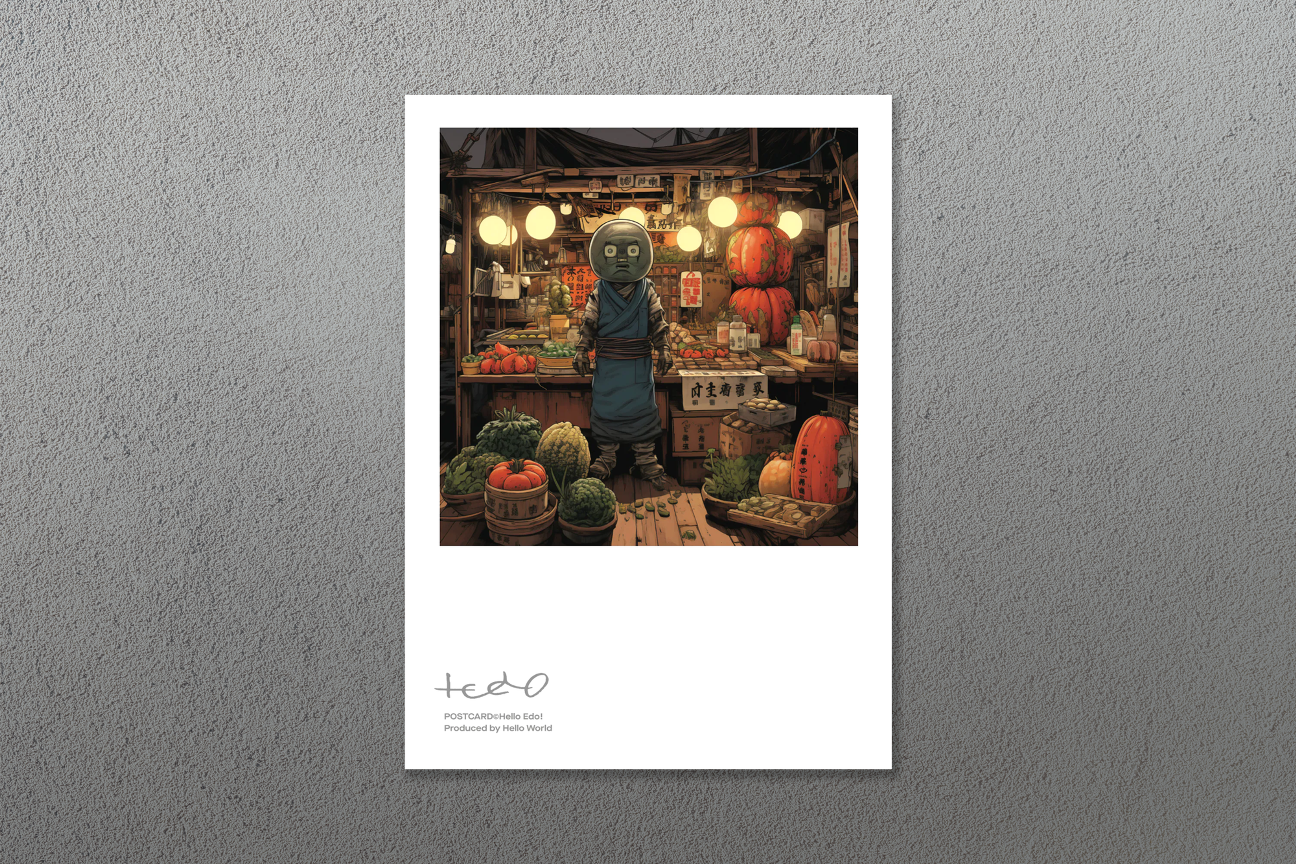 Hello Edo! Postcard_Veg Stall 066
