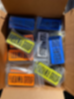 STICKER BUNDLE 2 colors green and blue 4.75" x 2.25"