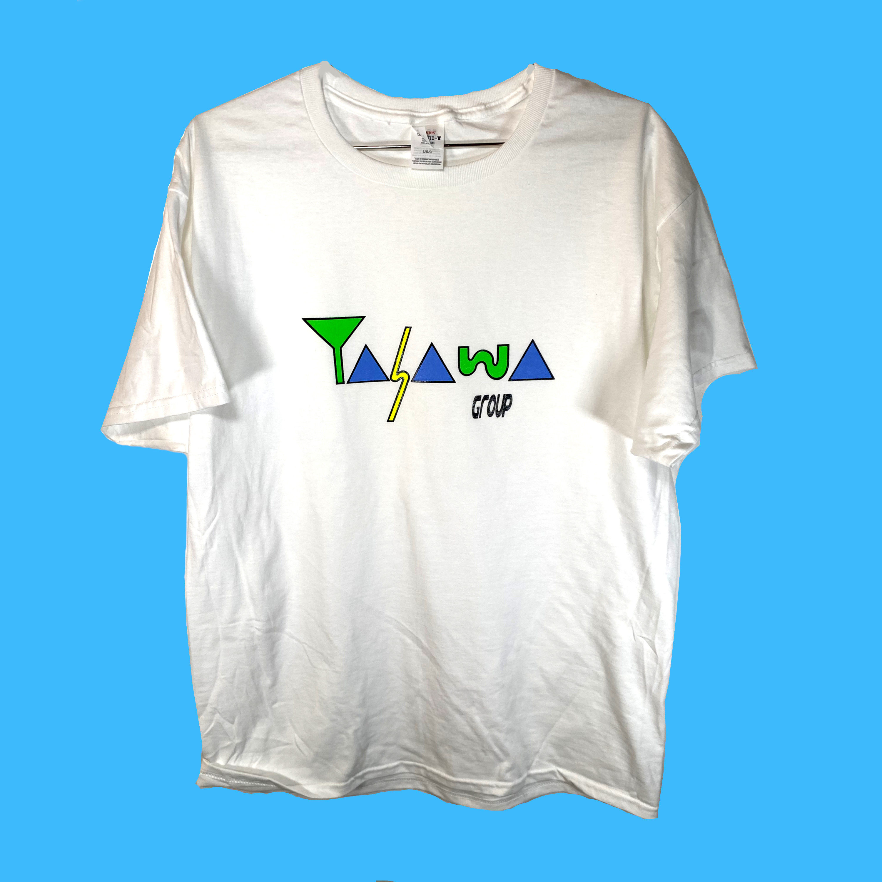 White Yasawa Logo T Hand Screened
