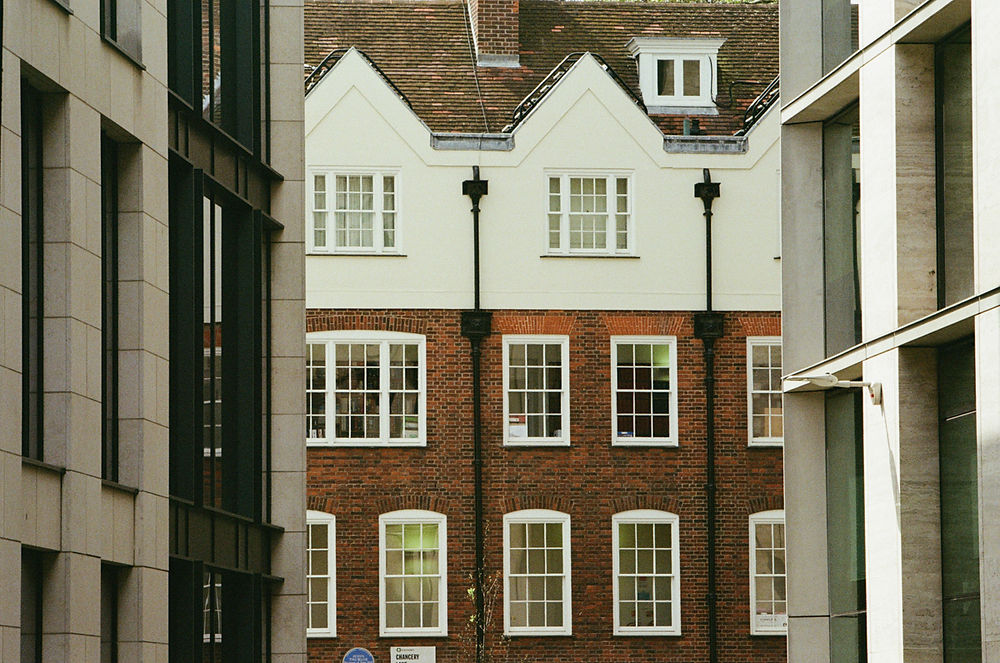 Traditional brick building for London street photography