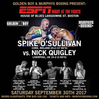 Weights for Murphys Boxing & Golden Boy, #ESPN, Sat Nite at the House of Blues.