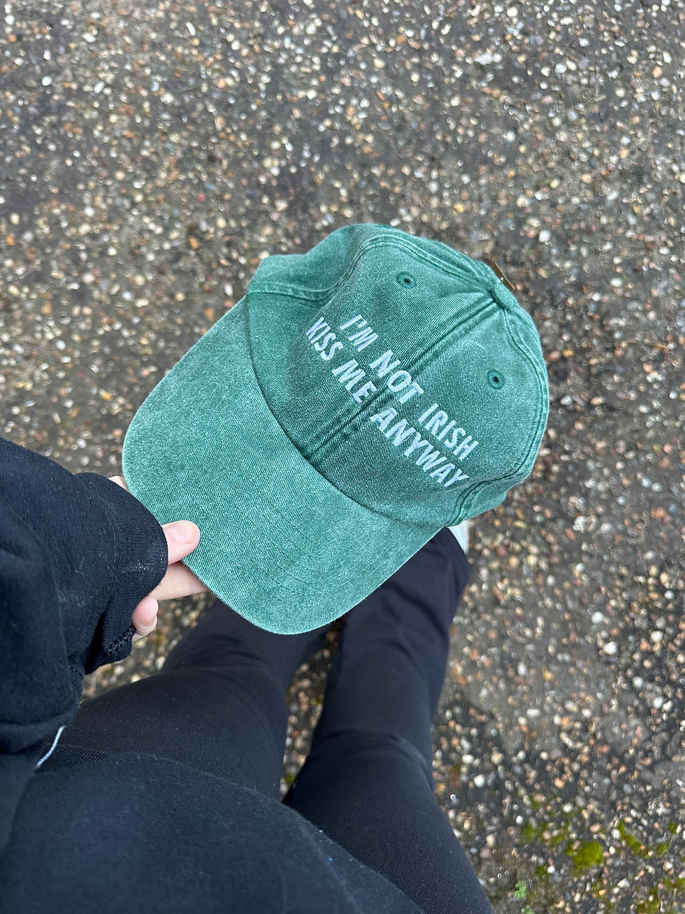 Thumbnail: I’m not Irish kiss me anyway cap