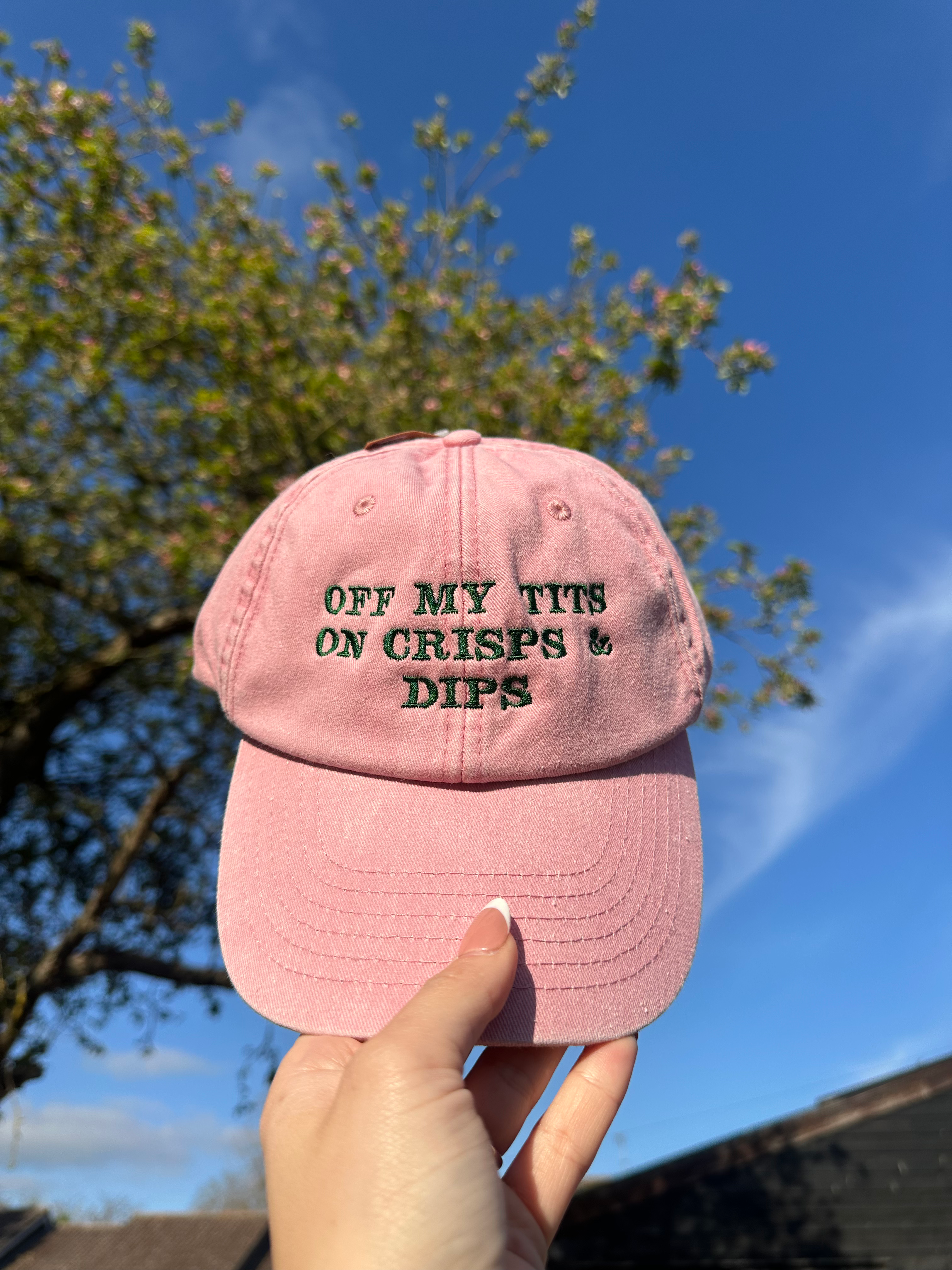 off my tits on crisps & dip cap