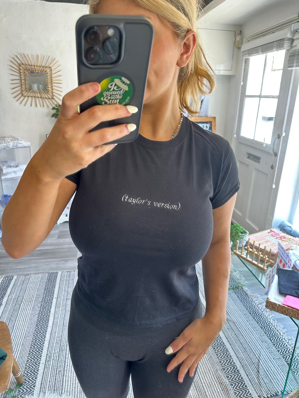 Thumbnail: Taylor’s Version Embroidered Baby Tee