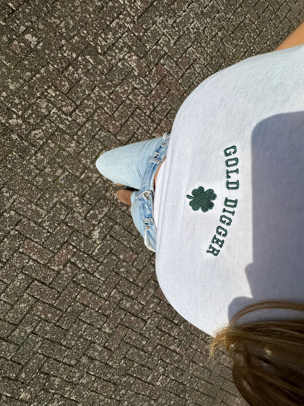 Thumbnail: gold digger raglan baby tee