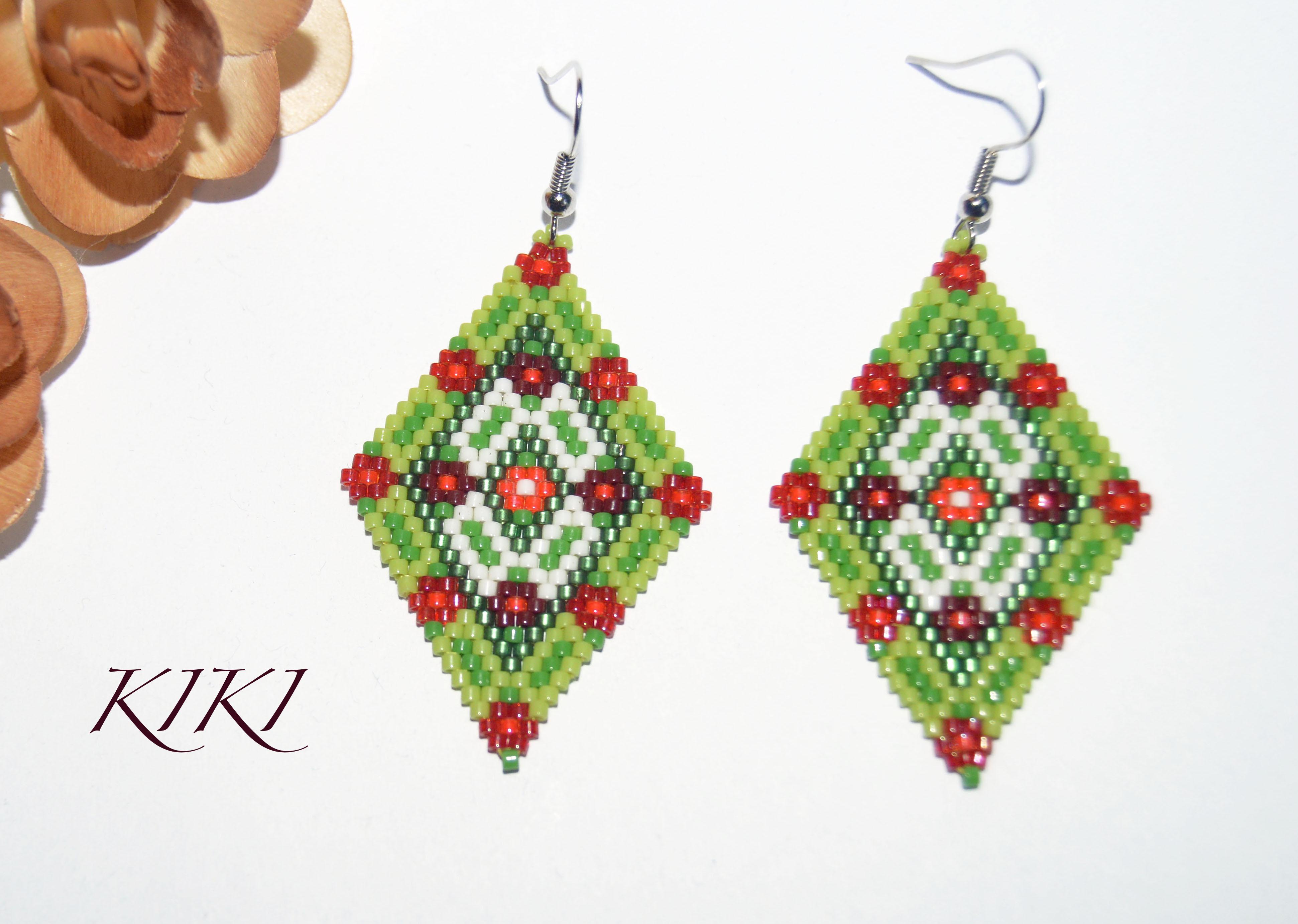 Spring rhombuses earrings