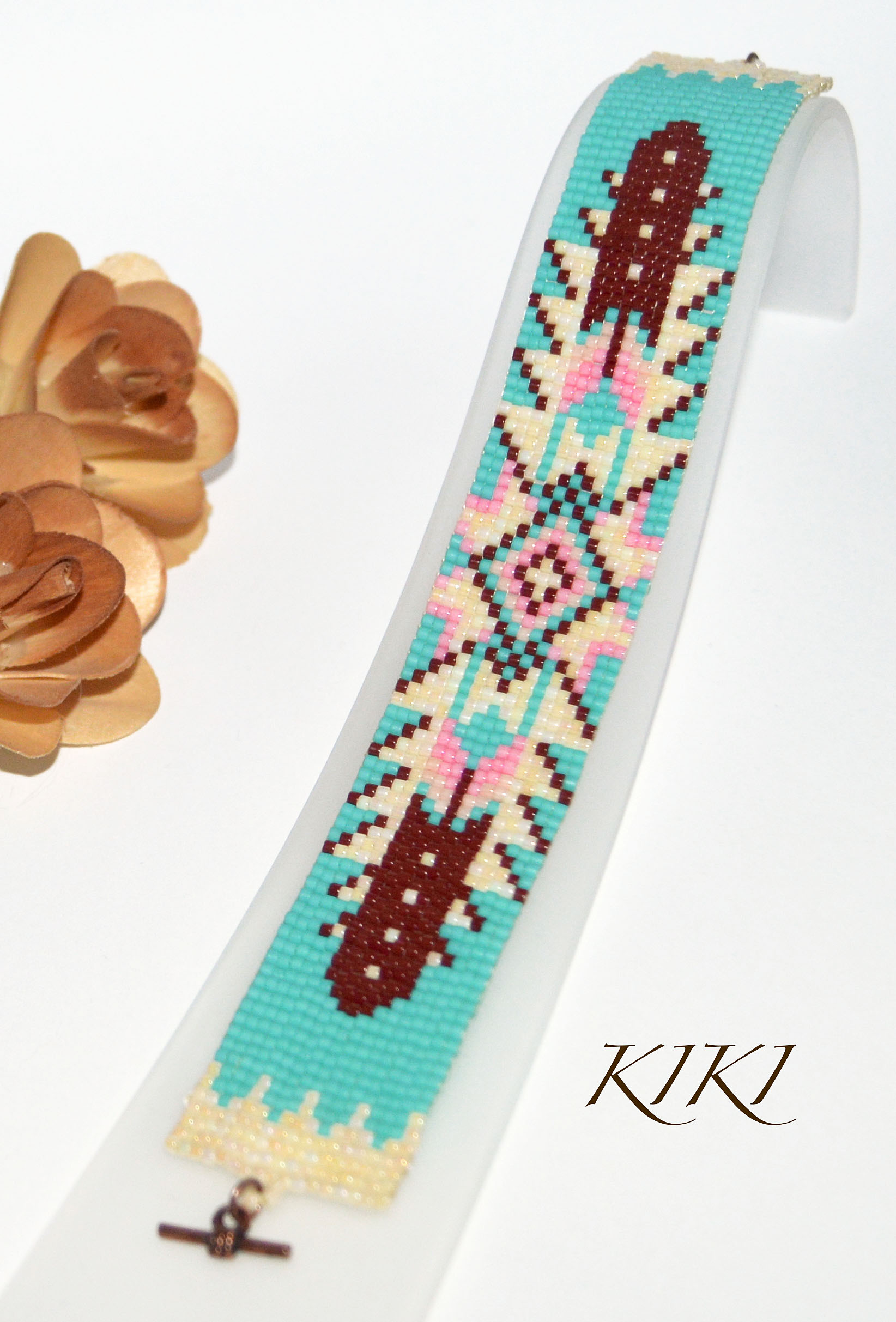 Ethnic theme Loom bracelet