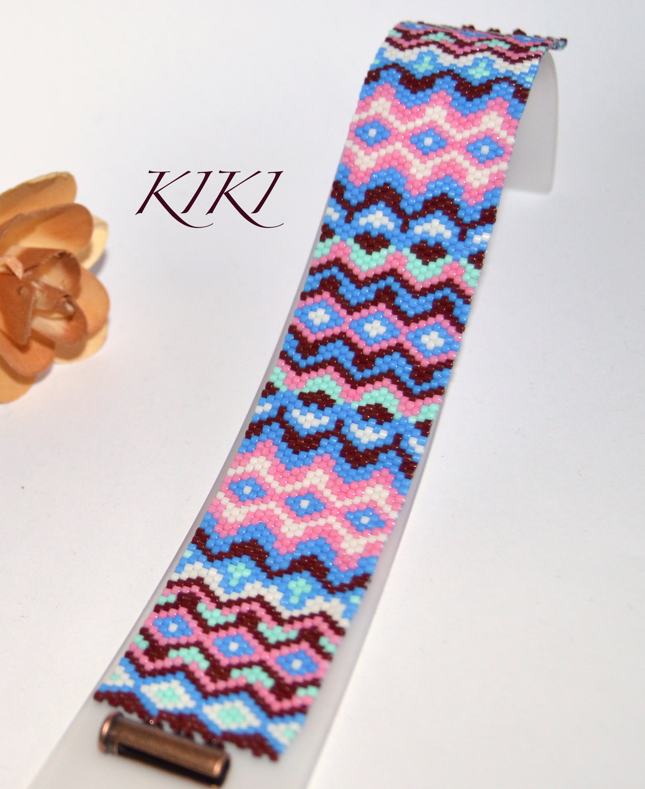 Peaks peyote bracelet