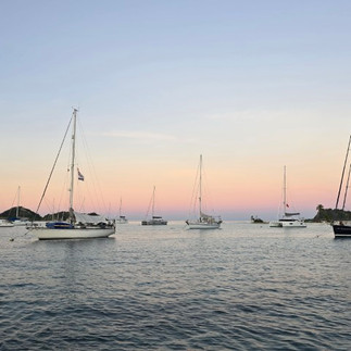 Amanhecendo em Sandy Island