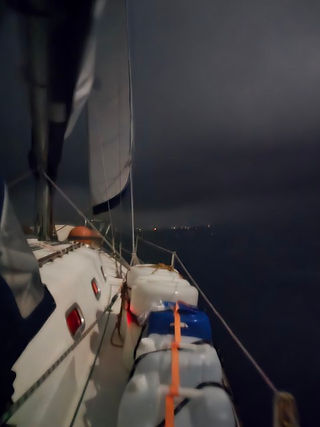 Chuva à noite