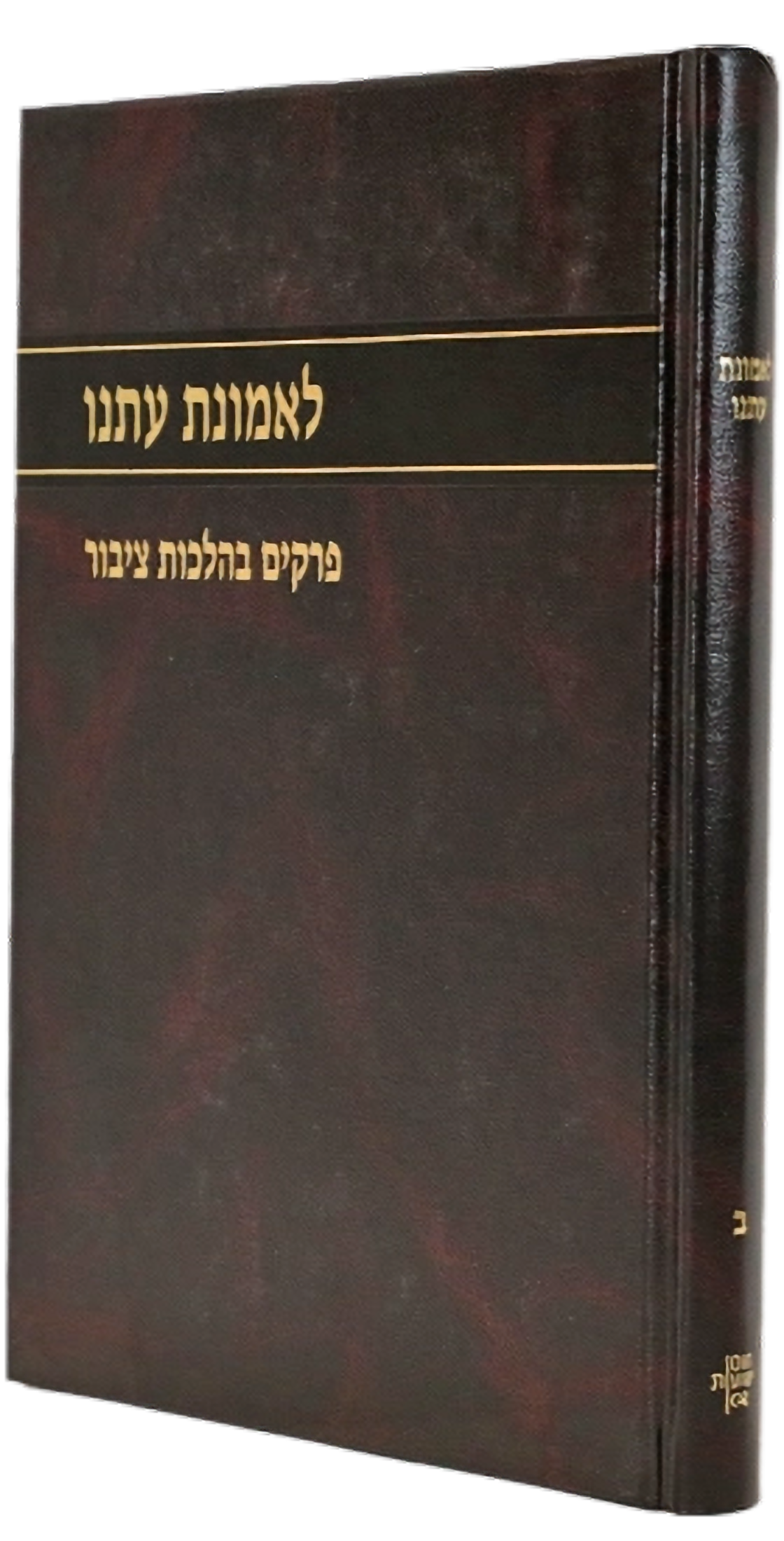לאמונת עתנו ב'- פרקים בהלכות ציבור\הרב צבי ישראל טאו