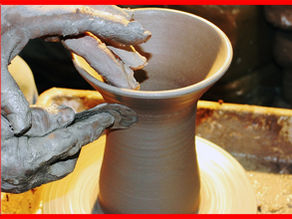 How to make a Pottery Vase for Flowers - Pottery making a Vase in the wheel.