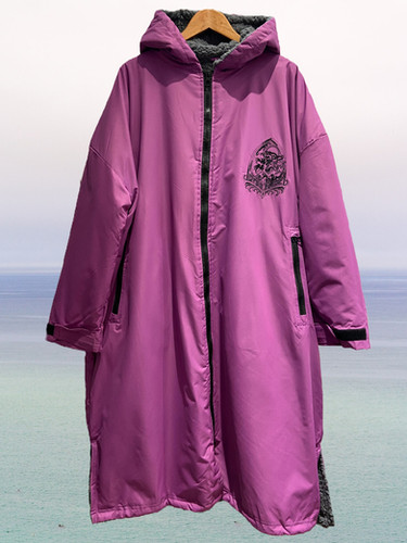 Wolf Run Changing Robe SpudWolf Changing Robe Purple/Grey | Spudwolf