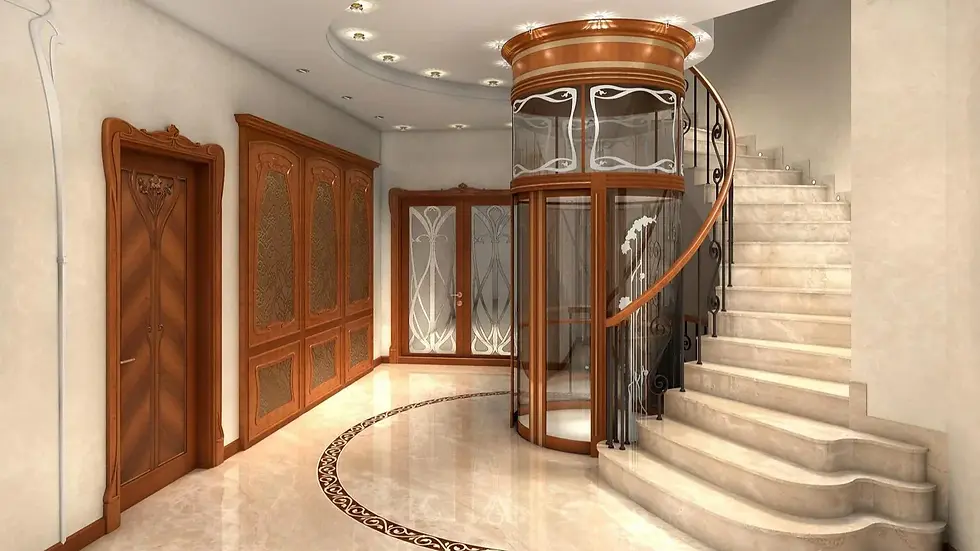 A Luxurious Home with a capsule lift