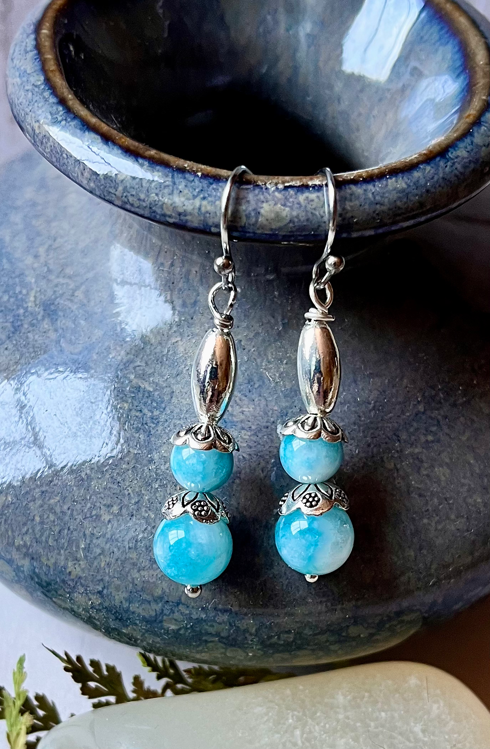 Miniature : larimar stone jewelry