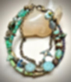 Three strand statement bracelet by Raccoon Designs.