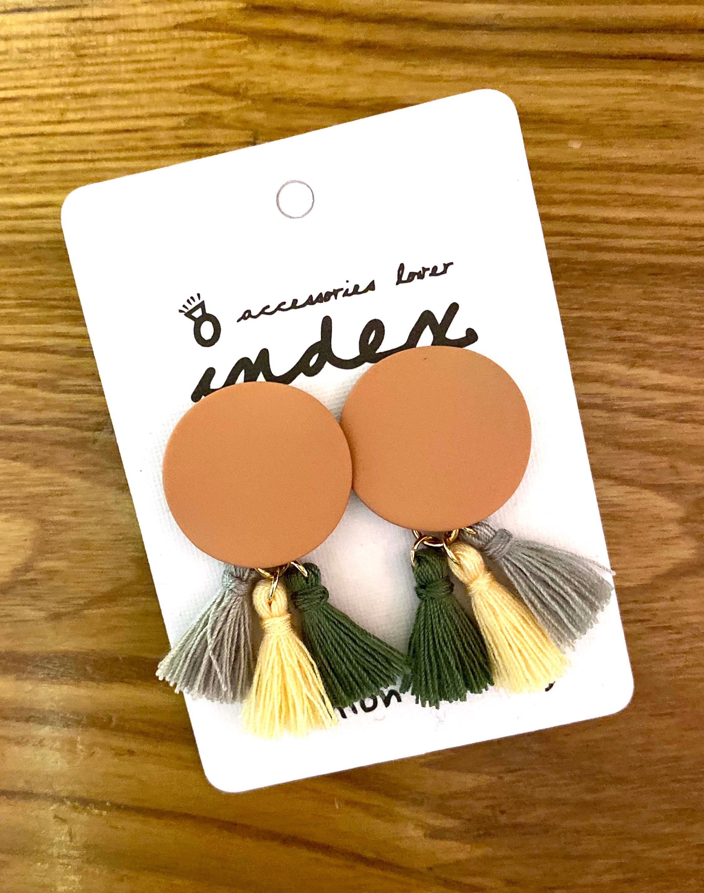 Tassel Short Drop Earrings