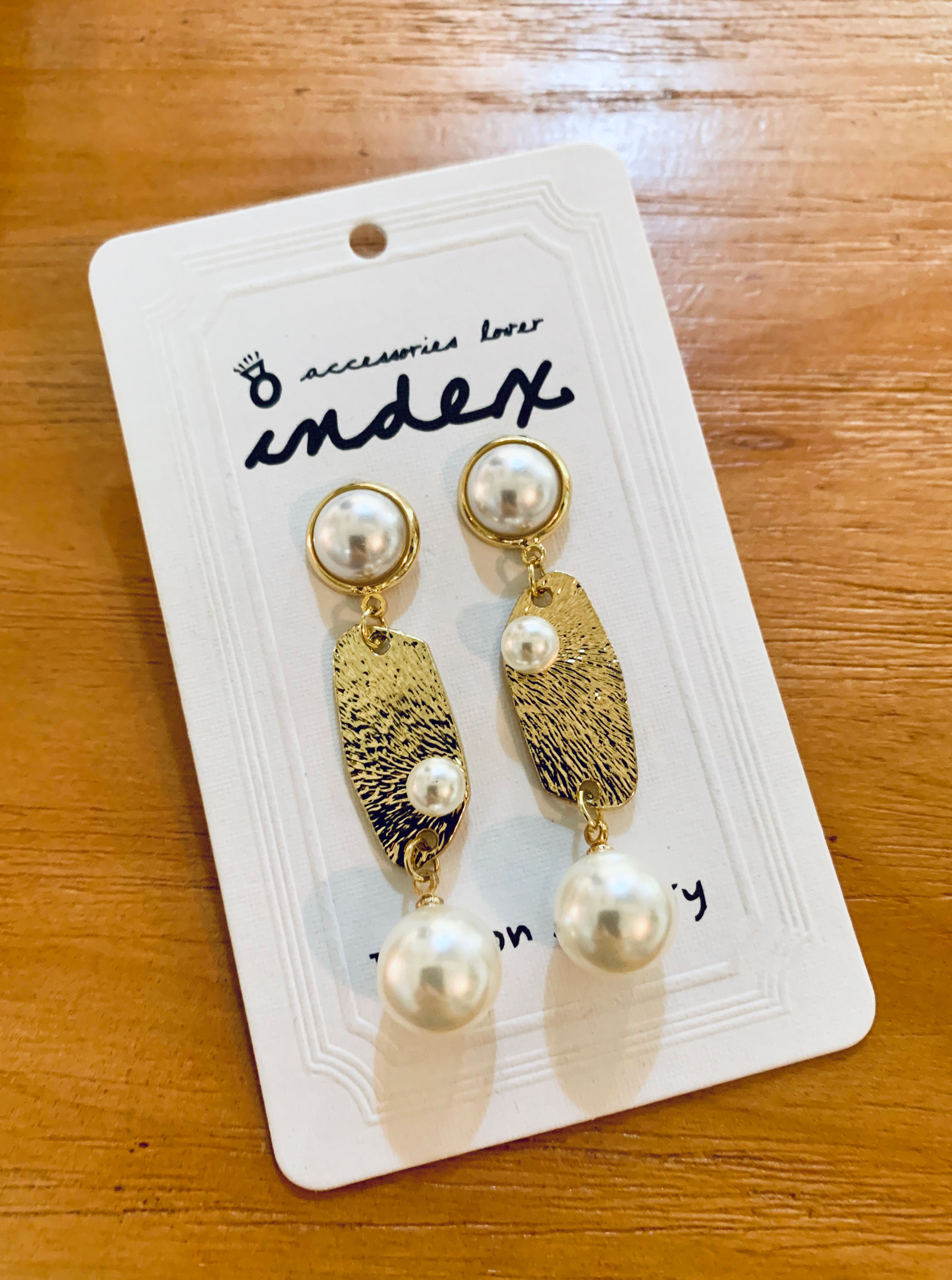 Gold Long Drop Earrings