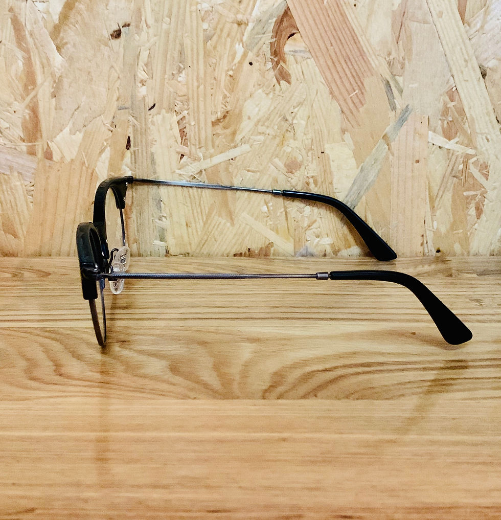 Thumbnail: Clubmaster style Black Acetate Frame