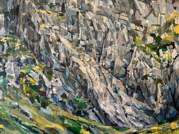 Stunning paintings of mountain scenery.