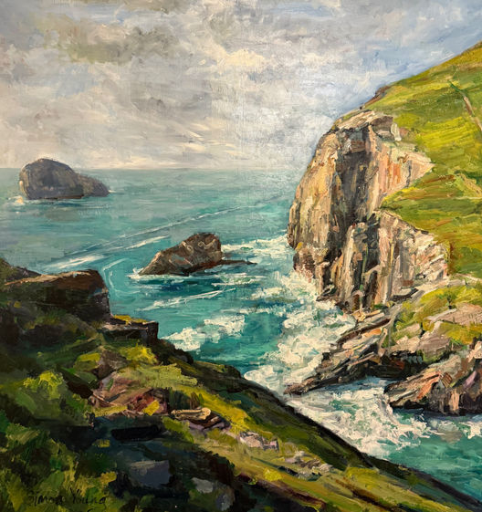 Beautiful paintings of North Cornwall coast.