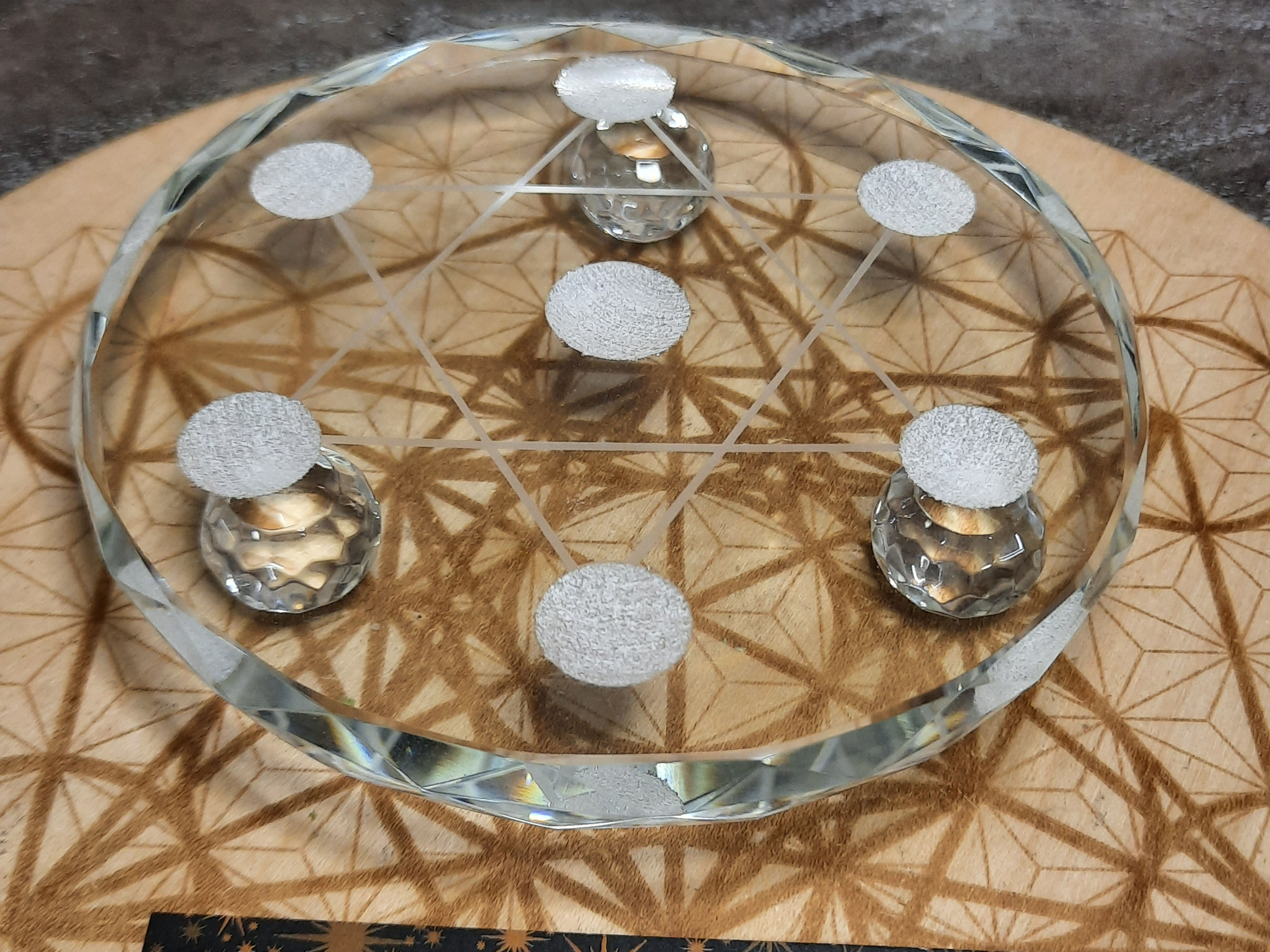 7 Sphere glass stand