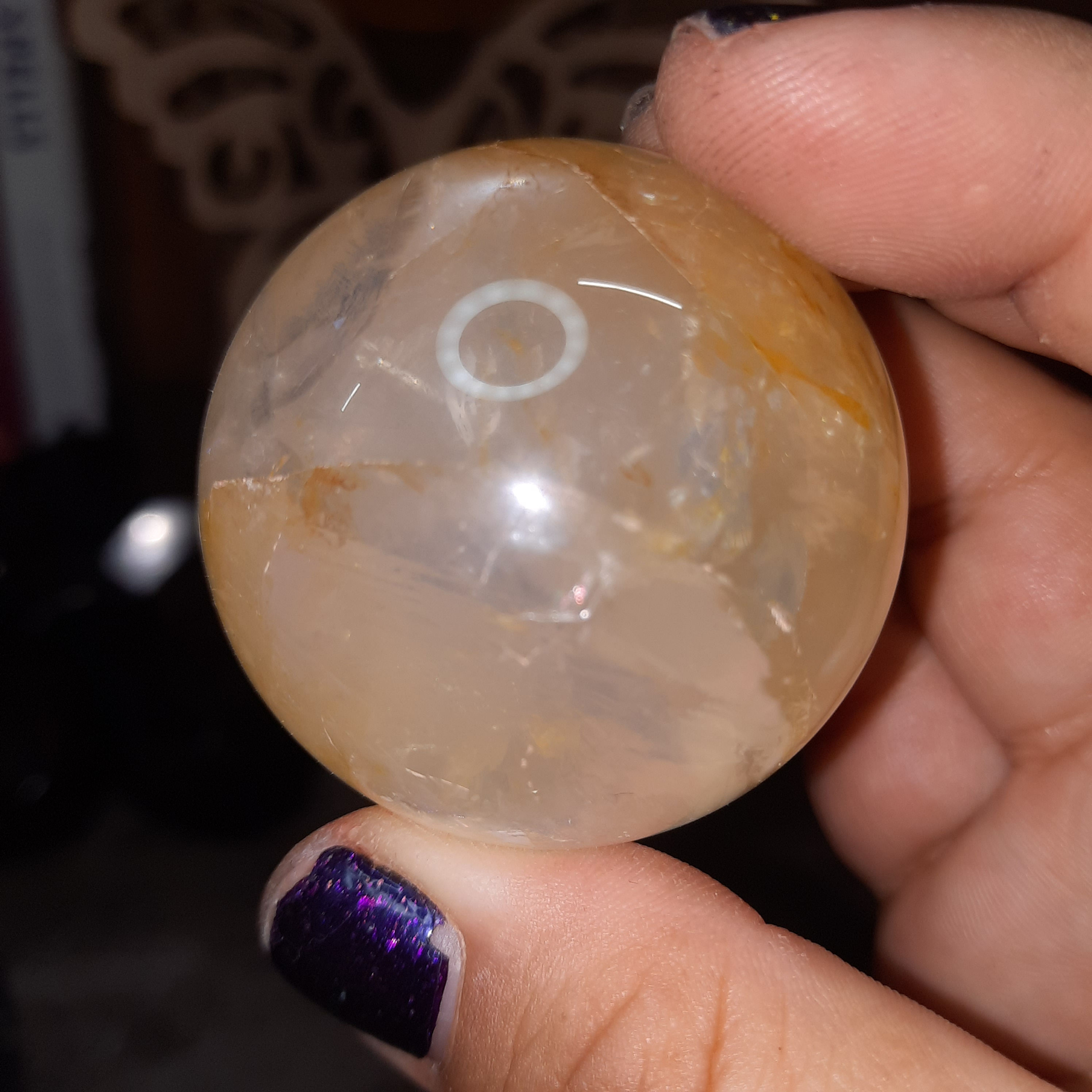 Madagascar Girasol Quartz Golden Healer Sphere