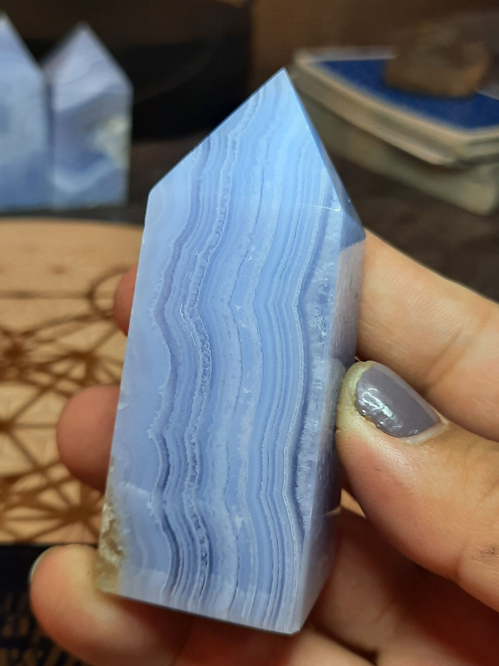 Blue Lace Agate Tower | #6 - 96g.