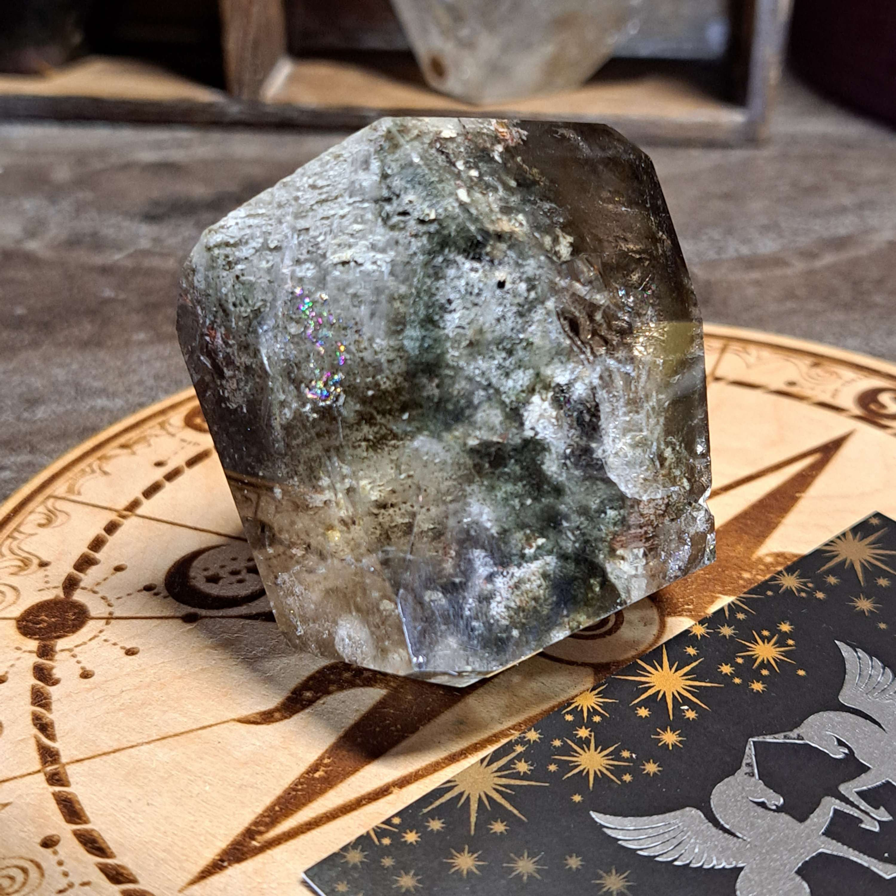 Smoky Scenic Garden Quartz Lodalite with Rutile