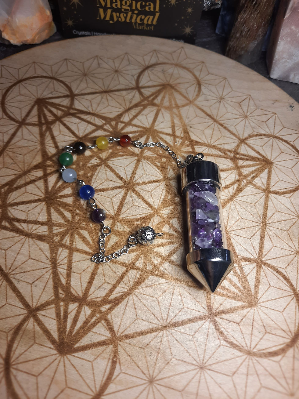 Amethyst Vial Pendulum
