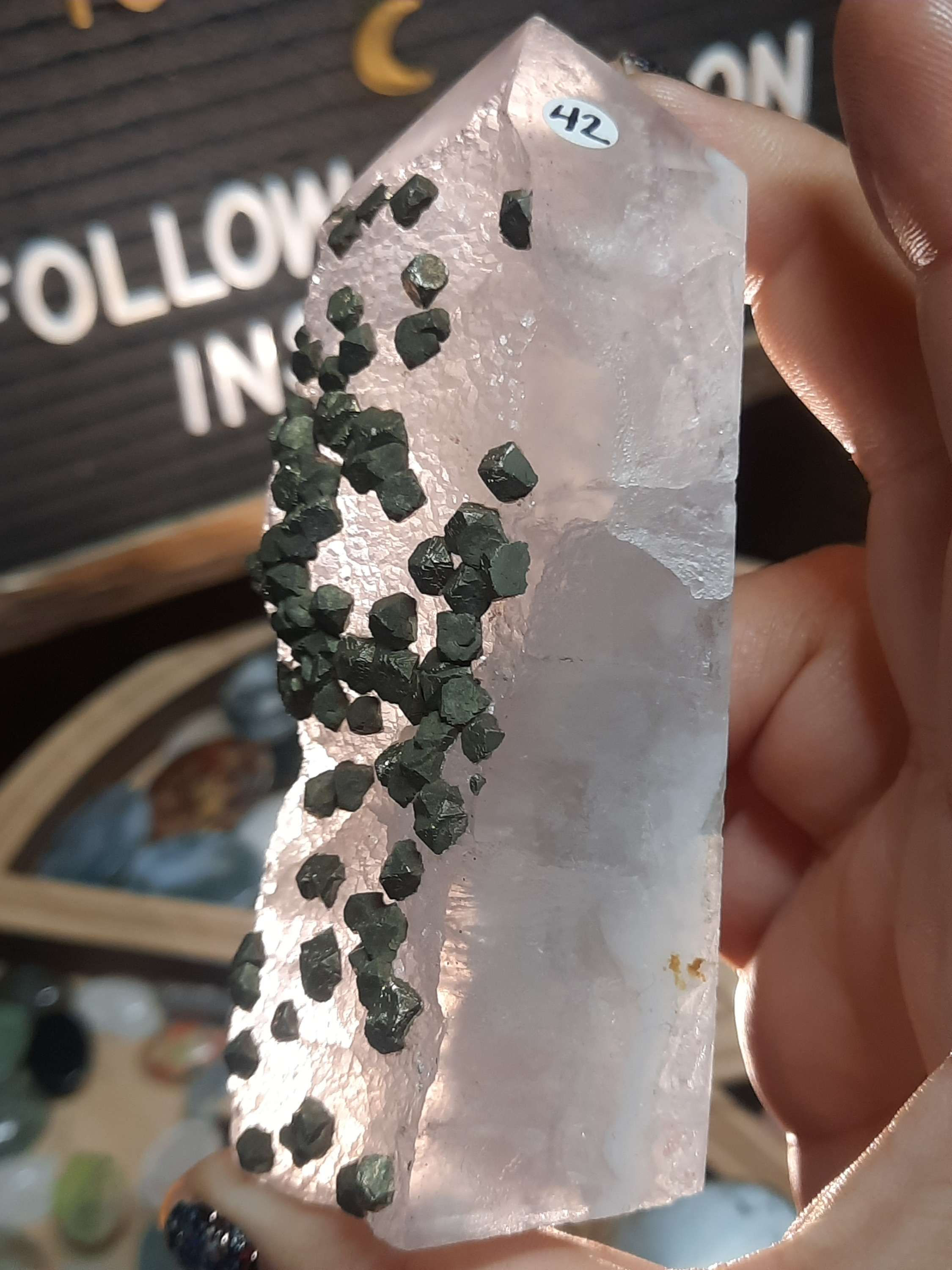 Fluorite and Pyrite Rough to Polish Tower