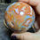 Thumbnail: Druzy Moss Agate and Carnelian Sphere