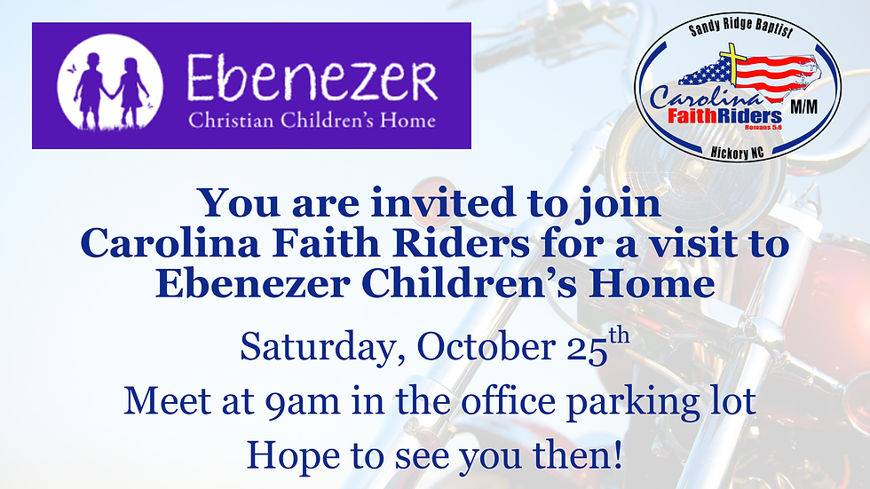 Faith Riders Visit to Ebenezer
