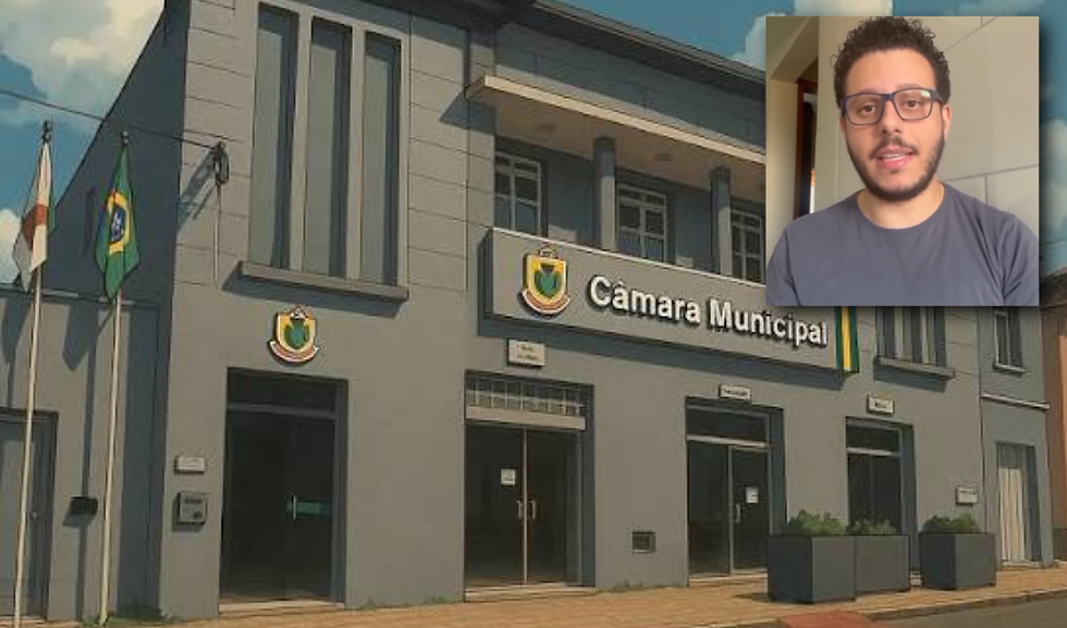 Câmara de Guanhães; no destaque, Matheus Marques (Fotos divulgação - edição GeF)