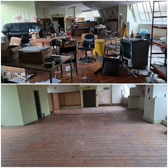 rubbish removal before and after