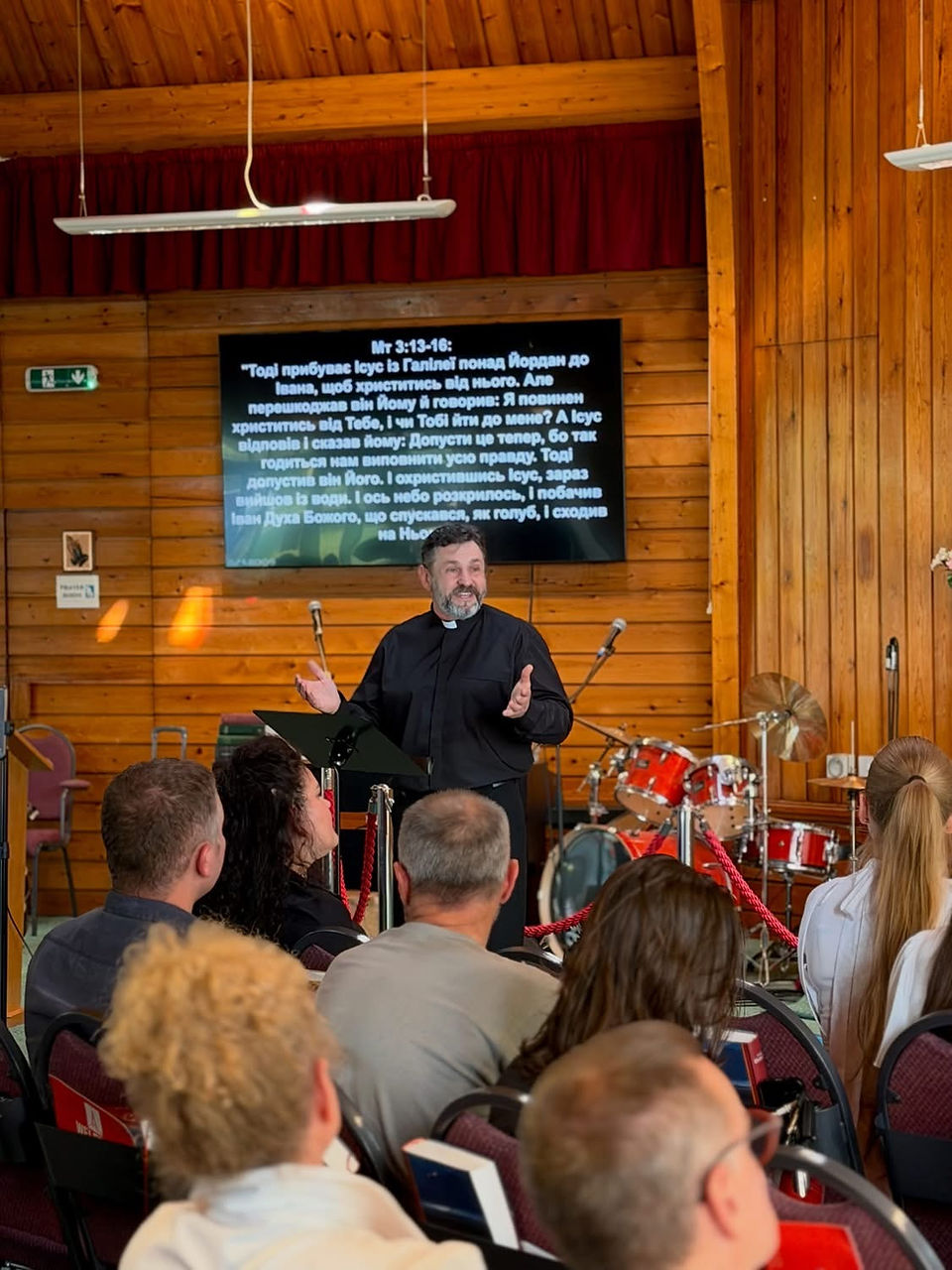 Pastor preaching