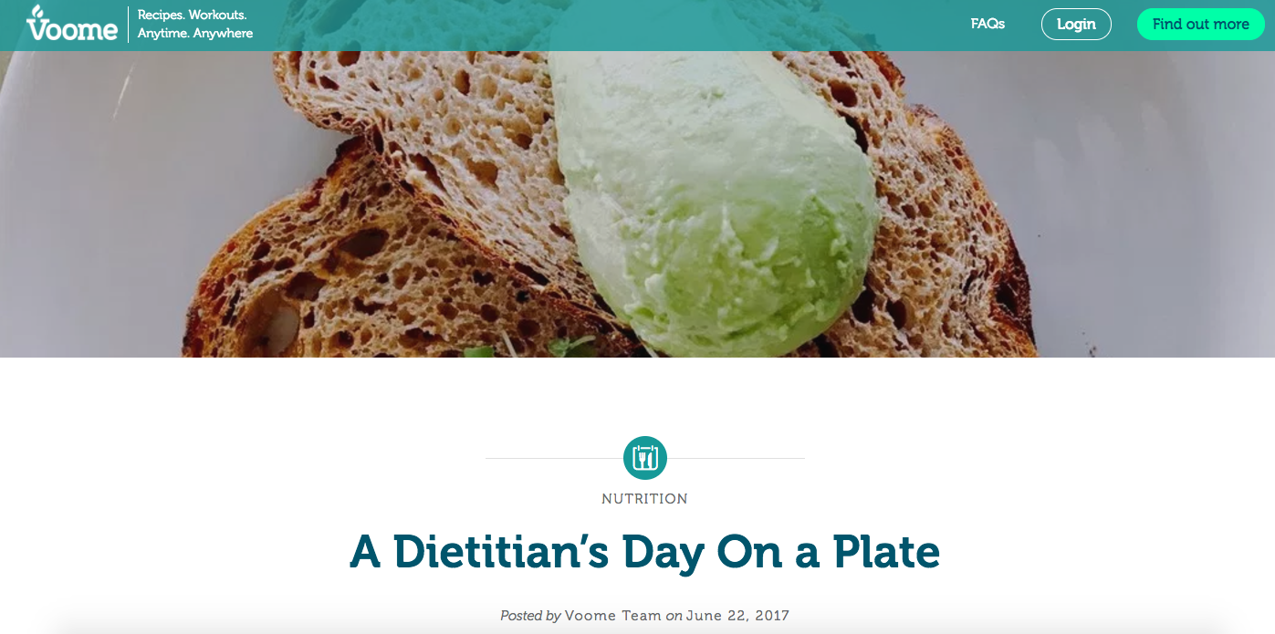 A Dietitian's Day On a Plate
